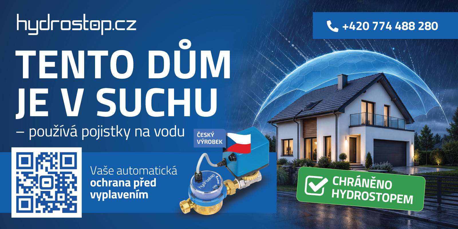 Reklamní plachta Hydrostop