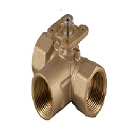 Tř&iacute;cestn&eacute;cestn&eacute; regulačn&iacute; kulov&eacute; ventily BV pro servopohony DA