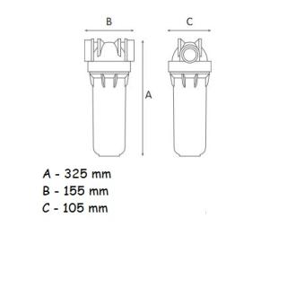 Filtr Atlas SENIOR 10" DP - 3/4" obr.3