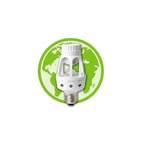 Ecosavers PIR senzor osvětlen&iacute; s patic&iacute; E27 (infračerven&yacute; sn&iacute;mač + soumrakov&eacute; čidlo)