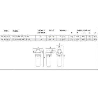 Filtr Atlas SENIOR 10" DP DS - 1" s mosazn&yacute;m &scaron;rouben&iacute;m obr.3