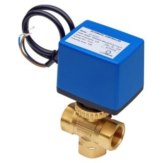 Z&oacute;nov&yacute; ventil Lufberg ZV3-20-8-230 s pohonem 230V (DN20, 3/4", KVs 7,5) &bdquo;VERTIK&Aacute;LN&Iacute;"