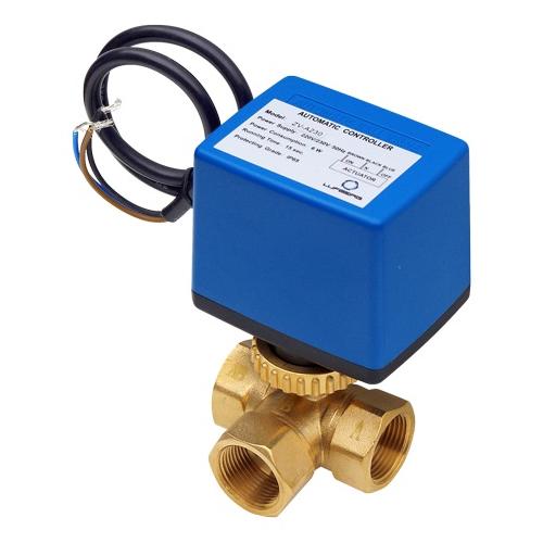 Z&oacute;nov&yacute; ventil Lufberg ZV3A-25-13-24 s pohonem 24V (DN25, 1", KVs 13,02) &bdquo;HORIZONT&Aacute;LN&Iacute;"