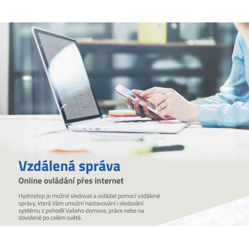 Vzd&aacute;len&aacute; spr&aacute;va pro Hydrostop BASIC 2,5 m3 a hydrostop BASIC 10 m3