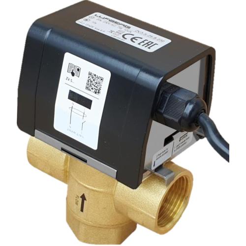 trojcestn&yacute; Z&Oacute;NOV&Yacute; VENTIL ZV3-S-25-8-230 SE ZPĚTNOU PRUŽINOU, POHON 230V (DN 25, 1", KVS 6,9)