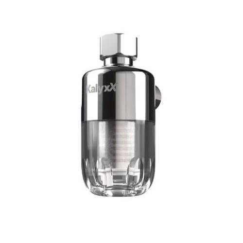 Sprchov&yacute; vodn&iacute; filtr IPS Kalyxx MINI 100 1/2" s 99,9 % ochranou proti vodn&iacute;mu kameni - bočn&iacute; proveden&iacute; (sprchy, WC, zahradn&iacute; kohouty)