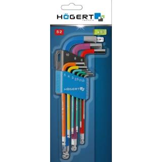 HÖGERT DLOUHÉ ŠESTIHRANNÉ KLÍČE (IMBUS) - 9 KS obr.1