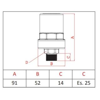 Mosazný tlumič vodních rázů F.A.R.G. Antishock - 1/2" obr.5