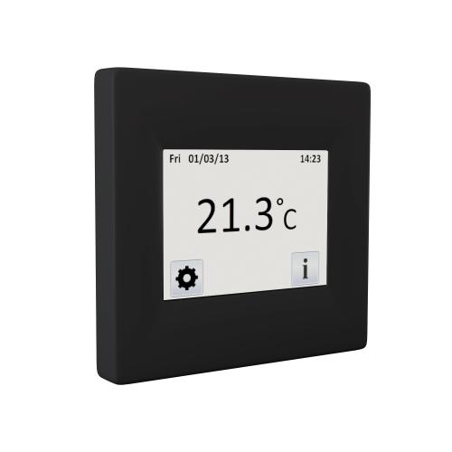 Dotykov&yacute; pokojov&yacute; termostat Fenix TFT čern&yacute;
