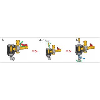 Magnetický filtr Giacomini R146C - 3/4" (DN20) obr.4