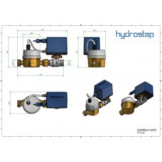 Chytrý detektor úniku vody Hydrostop COMFORT 2,5 m3 se vzdálenou správou obr.5
