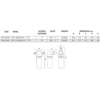 Filtr Atlas JUNIOR 7" DP DS -  3/4" + 1" obr.3