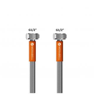 Nerezov&aacute; flexi hadice k WC MERABELL Aqua Profi G1/2&rdquo; &ndash; G1/2&rdquo; 50 cm (toaletn&iacute;)