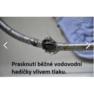 Nerezov&eacute; hadice k baterii MERABELL Aqua Profi G3/8&rdquo; &ndash; M10x1 L 70 cm - sada (vodovodn&iacute; baterie) obr.4