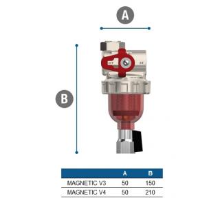 Magnetický separační filtr Vipsgas Magnetic V3 - 3/4" obr.6